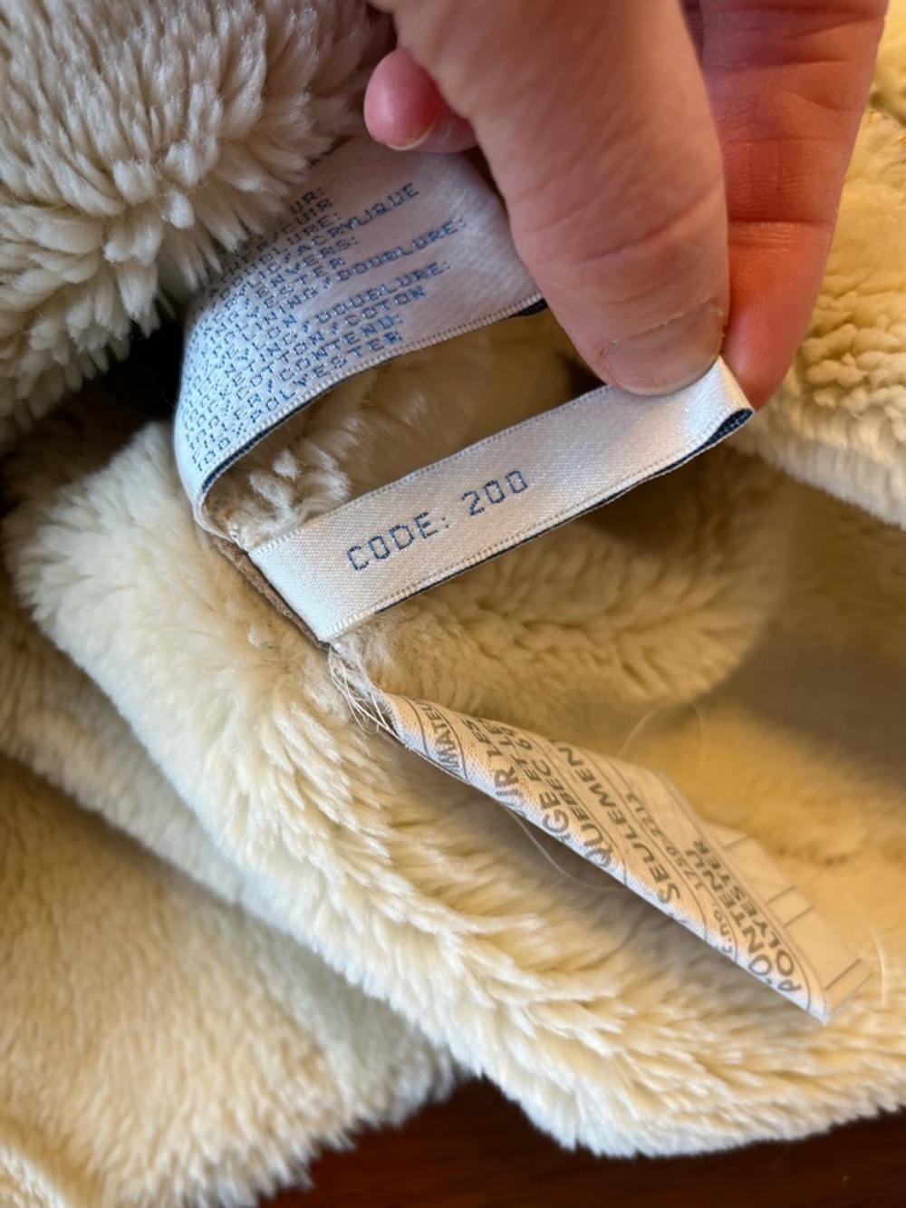 Vintage Y2K leather Sherpa Jacket Shearling Style Coat Aviator Beige Warm - Picture 5 of 16